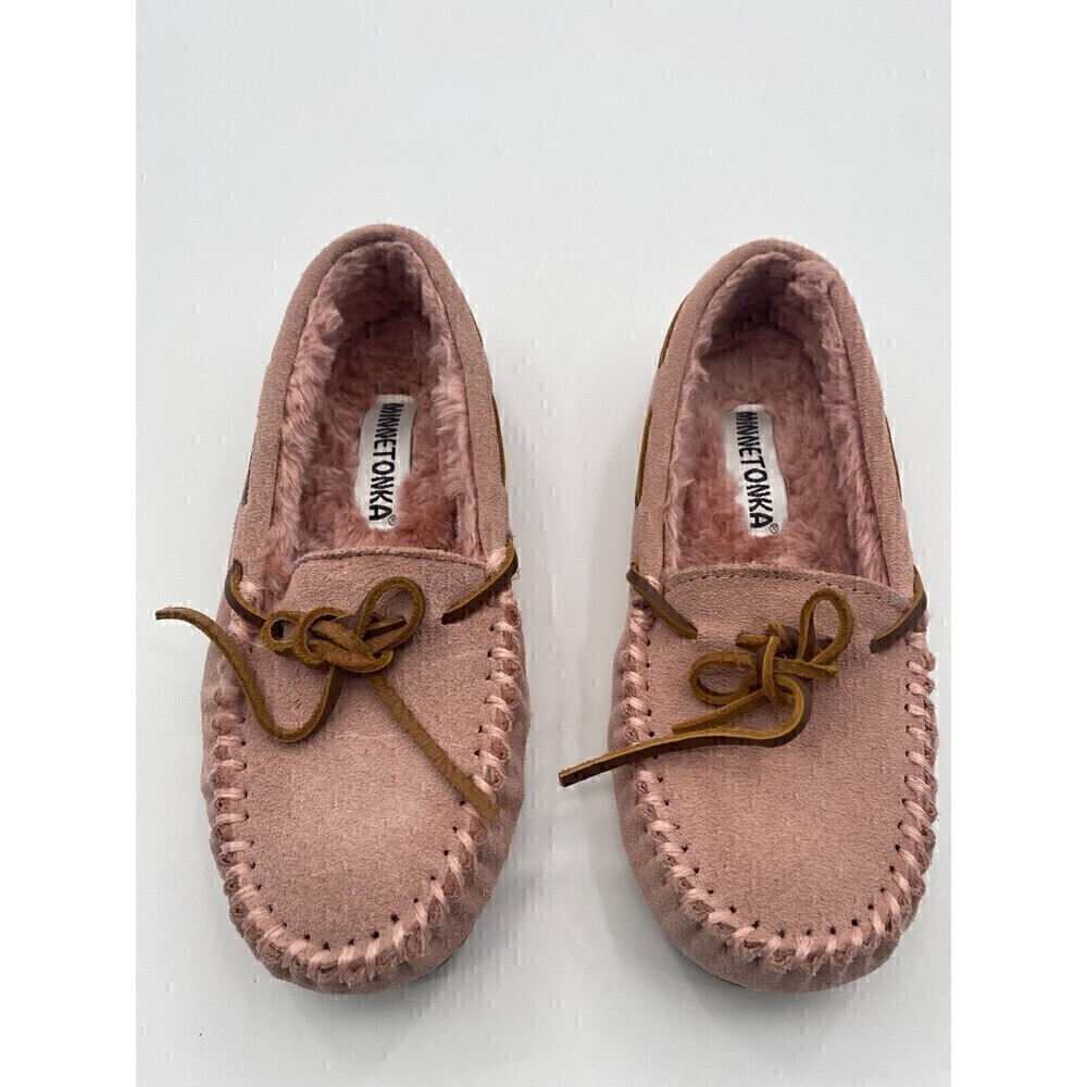 Minnetonka Cally Faux Fur Slipper Pink Blush Women 6M
